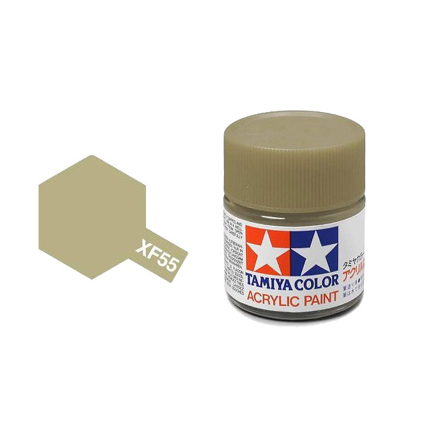 Tamiya #81355 Acrylic XF-55 Deck-Tan (23ml) (0.023l)