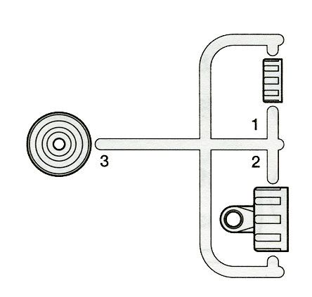 Tamiya #0225073 Y-Teile Dämpfergehäuse
