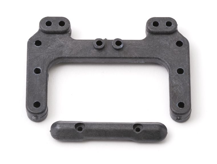 Team Associated #9565 Hinge brace h/v + Pin vorn B4 Karbon
