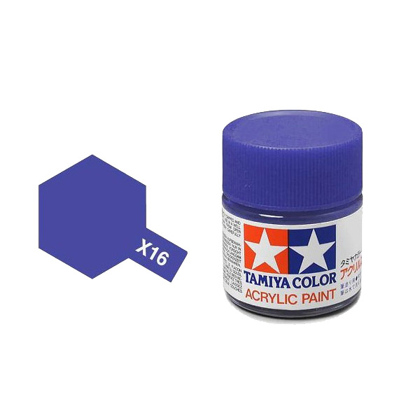Tamiya #81016 Acrylic X-16 Purpur (23ml) (0.023l)