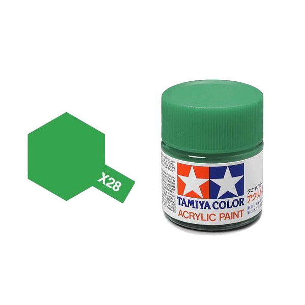 Tamiya #81028 Acrylic X-28 Parkgrün (23ml) (23 ml)