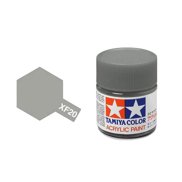 Tamiya #81320 Acrylic XF-20 Mittelgrau (23ml) (0.023l)