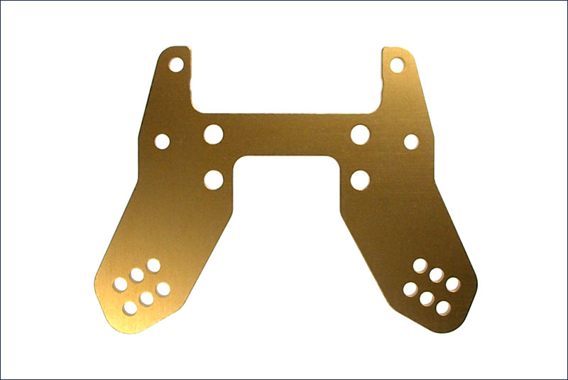 Kyosho #IFW116 Dämpferbrücke 3mm hart vorne gold