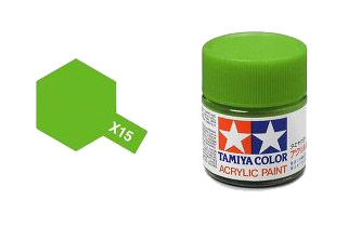 Tamiya #81015 Acrylic X-15 Hellgrün (23ml) (0.023l)
