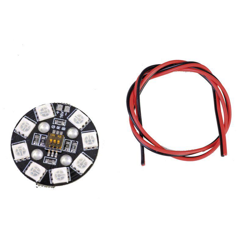 Graupner #48196.RGB RGB LED PCB rund 4S 16V m. DIP-Schalter