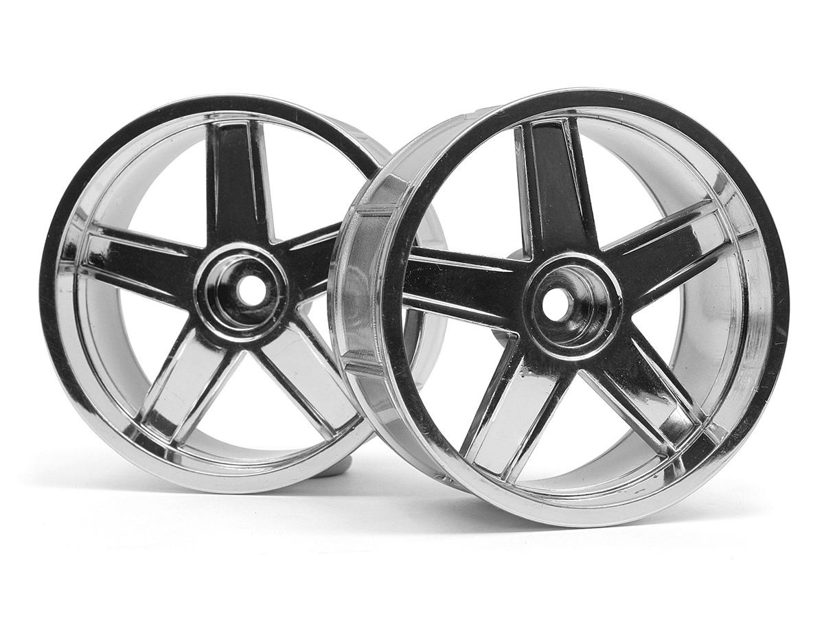 HPI #33478 LP35 Felge MF Chrom 35mm/9mm Offset 2 Stück