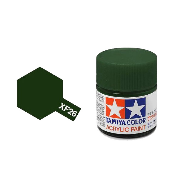 Tamiya #81326 Acrylic XF-26 Dunkelgrün (23ml) (23 ml)